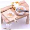 Abaodam 1set Miniature Chair Models and Baking Props Realistic Dollhouse Accessories for Mini House Supplies Decor and Creative Scenes Oil and Models view 2