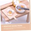 Abaodam 1set Miniature Chair Models and Baking Props Realistic Dollhouse Accessories for Mini House Supplies Decor and Creative Scenes Oil and Models view 4