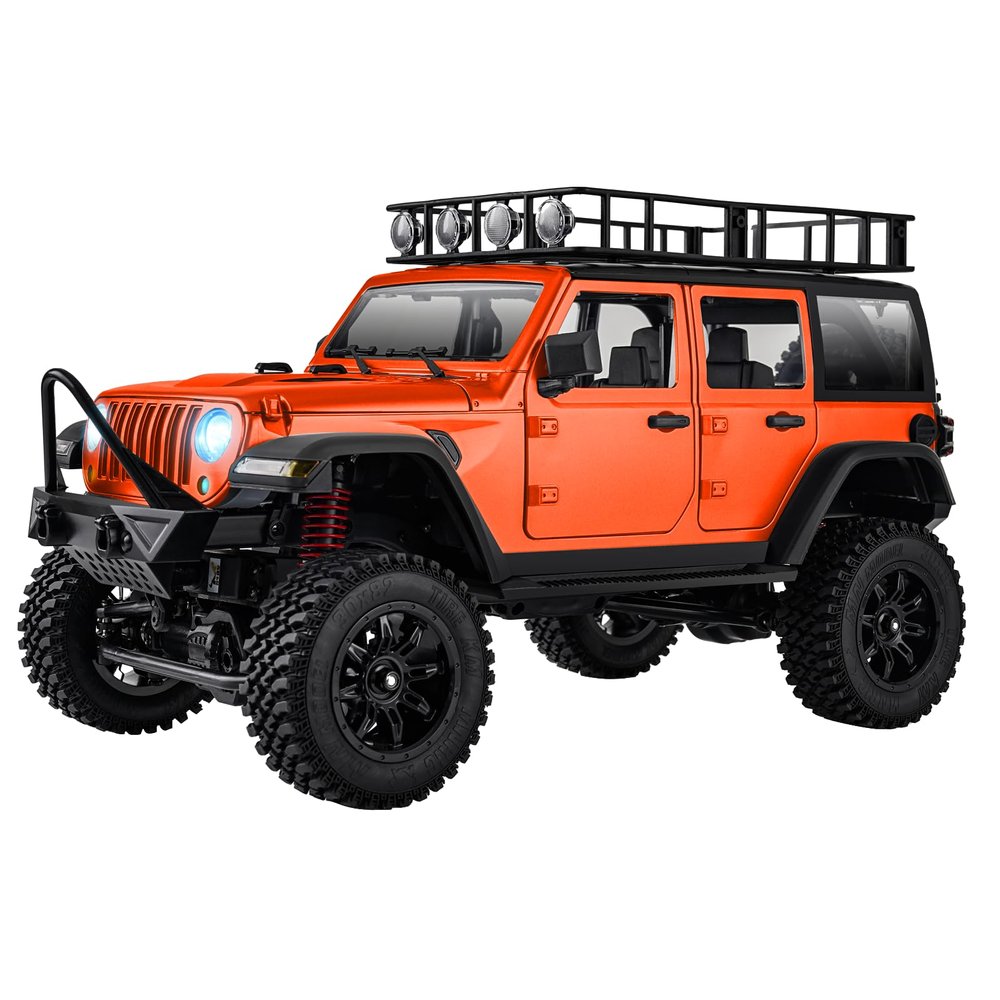 ARRIS 1/12 RC Crawler, MN-128 RC Rock Crawler 4x4 4WD RC Jeep Truck, 2.4GHz Remote Control Off Road Car with LED Lights for Adults, Hobby Grade RTF Toy Vehicle Gifts