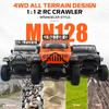 ARRIS 1/12 RC Crawler, MN-128 RC Rock Crawler 4x4 4WD RC Jeep Truck, 2.4GHz Remote Control Off Road Car with LED Lights for Adults, Hobby Grade RTF Toy Vehicle Gifts view 2