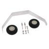 Aluminum Alloy Landing Gear Kit for 25-40 Class RC Airplanes  214mm Durable Fixed Wing Set with 50mm All-Terrain Wheels (Black/Silver) view 1