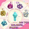 AOSITE Hair Gem Stamper, Girls Hair Bedazzler Kit with Hair Glitter Patch, 10 Pack Hair Jewel Stamper for Girls Toy, Hair Design Art Crafts Gift for Ages 6-12, Reusable Hair Styling Tool view 3