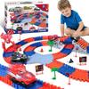 Aooess Toys for 3-8 Year Old Boys: 212 PCS Spider Construction Race Tracks for Kids Gifts for 3 4 5 6 7 8 Year Old Boys Girls Toy Presents Flexible Race Tracks Cars Gift Set with 2 Electric Cars view 1