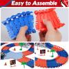 Aooess Toys for 3-8 Year Old Boys: 212 PCS Spider Construction Race Tracks for Kids Gifts for 3 4 5 6 7 8 Year Old Boys Girls Toy Presents Flexible Race Tracks Cars Gift Set with 2 Electric Cars view 4