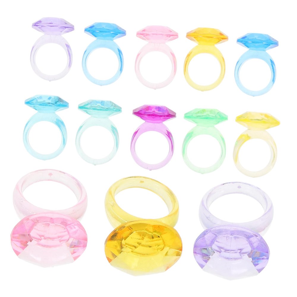 Kisangel 114pcs Boy Girl Jewelry for Girls Pretend Play for Toddlers Princess Dress up Accessories Fun and Creative Finger Decorations