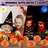 Halloween Light Up Party Favors Spinning Tops 12 Pack, Halloween Non Candy Boo Spooky Trick or Treat Basket Items for Kids Toddlers, Pumpkin Pinata Goodie Bag Stuffers Preschool Toys Gifts Prizes view 2