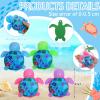 Blueweenly 24 Pack Summer Mini Plush Turtles with Cards Set Luau Ocean Party Favors Small Stuffed Animals Sea Plush Toys Gifts for Birthday Hawaii Beach Ocean Party Favors (Turtles) view 2