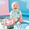 2ooya 6Pcs Baby Feeding Bibs with Crumb Catcher Pocket Waterproof Sleeveless Teething Plastic Food Bib Set Adjustable Toddler Infant Keepsake Gift for Baby Shower, 6-24 Months view 4