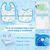 2ooya 6Pcs Baby Bibs for Eating Toddler Adjustable Feeding Bibs with Crumb Catcher Pocket Waterproof Sleeveless Teething Plastic Food Bib Set Infant Keepsake Gift for Baby Shower, 6-24 Months view 2