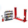 PLAYBUDDY Car Repair Shop, 1/18 Scale Gantry Crane Oil Storage Shelf Hydraulic Oil Extractor Model, Perfect for Collectors and Hobbyists view 2