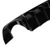 CAREONLINE Rear Bumper Lip Spoiler Diffuser Splitter for Infi-ni-ti Q50 2014-2017 with Black with LED LightsOL-NR022-B250415 view 4