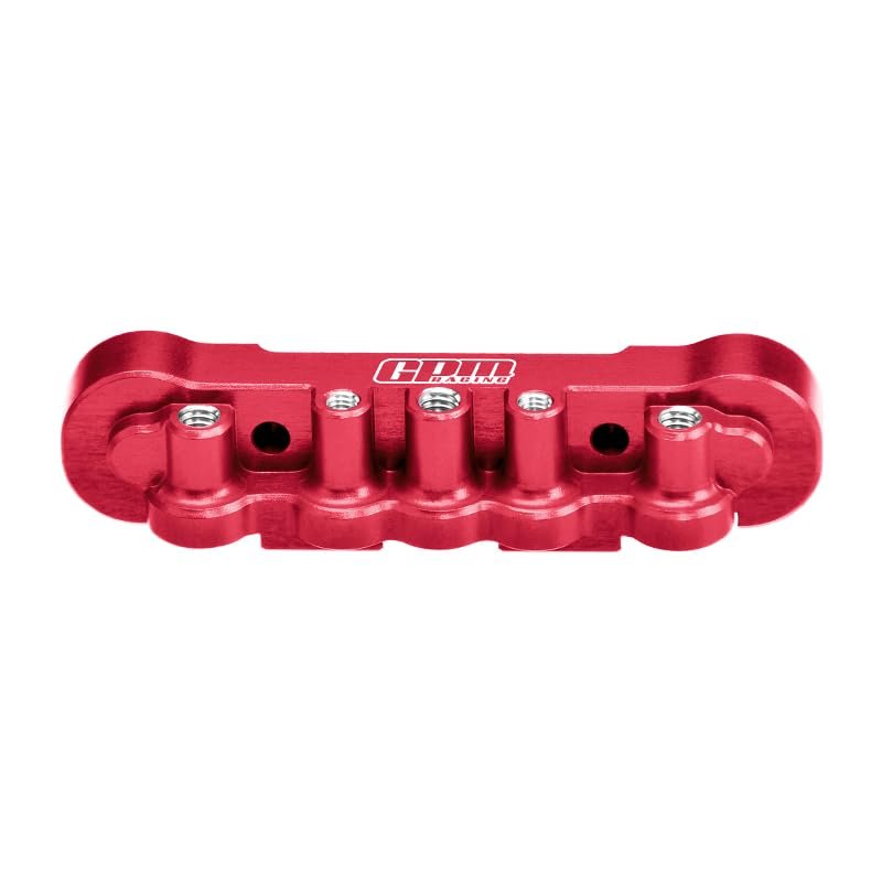 GPM 7075 Alloy Front Lower Suspension Mount for 1/8 Kraton 6S Exb 4X4 RTR Brushless Speed Truck-Ara8708V6 (Red)