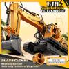 Kigwux RC Excavator Toys for 3 4 5 6 7 8 Year Old Toddler Boys, 15 Channel Remote Control Construction Toys W/Sandbox & 2.2 lb Sands, Sandbox Toys W/Light & Sound, Birthday Gift for Kids Boys Age 4-6 view 4
