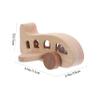 CIMAXIC Wooden Airplane Toy Baby Airplane Travel Infant Toys for Boys and Girls view 2
