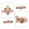 CIMAXIC Wooden Airplane Toy Baby Airplane Travel Infant Toys for Boys and Girls view 4