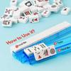 AzulHome 4 PCs Mah Jongg All-in-One Tile Rack & Pusher, Acrylic Mahjong Rack and Pusher Combo, Modern American Majiang Tile Racks Set of 4 (Multi-Color) view 2