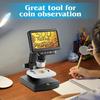 1500X Magnification Digital Microscope, 5 Inch Digital Microscope, 10-1500x Magnification Camera, with 8 Adjustable LED Lights, 32GB, for Kids and Adults for Coin,Stamps,Plants,Soldering view 4