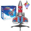 Fullware Rocket Launcher for Kids 2nd Gen Upgraded Design, Electric Auto Launch, 200ft Flight with Safe Parachute, Outdoor Rocket Toy for Boys & Girls, Birthday Gift for Ages 6-13, Spider Pattern view 1