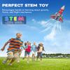Fullware Rocket Launcher for Kids 2nd Gen Upgraded Design, Electric Auto Launch, 200ft Flight with Safe Parachute, Outdoor Rocket Toy for Boys & Girls, Birthday Gift for Ages 6-13, Spider Pattern view 2