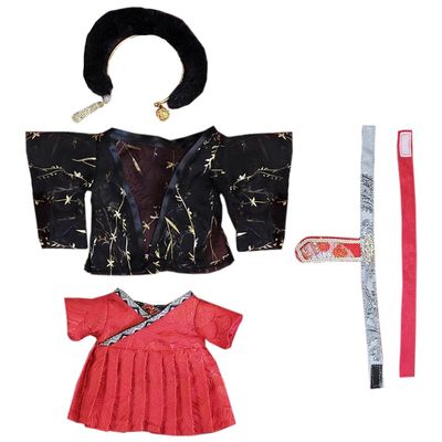 niannyyhouse 20cm Plush Doll Clothes Collar Robe Coat Belt Accessories 8 inch Plushies Doll Dress Up