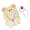 Animal Hoodie & Whip Headband Set for 3.9 inches (10 cm) Yellow view 1