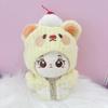 Animal Hoodie & Whip Headband Set for 3.9 inches (10 cm) Yellow view 2