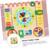 TOYANDONA Creative Wooden Clock Cognitive Toy for Boys and Girls Educational Teaching Tool for Preschoolers Safe and Materials Fun Learning Aid for Home and Classroom Activities view 4