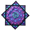 BVCY Flow Star(UV Reactive) Spinning Cloth Beginners Juggling and Skill Toy Easy to Rotate Double Sided Printing Dapo Star Blue&Purple (R05-style2) view 1