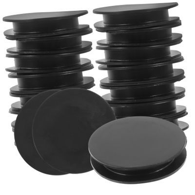 Cabilock 40pcs Piggy Bank Bottom Caps Flexible Plugs for Savings for Deposit Boxes and Plaster Dolls Outer Inner