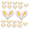 Angoily 20pcs Ear Ornaments for Craft Hair Clips Cloth Bunny Ear Accessories for Boys and Girls Creative Projects and Handmade Hair Decorations view 1
