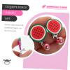 Didiseaon 7pairs Earrings for Boy Girl Cute Cartoon Ear Clips Non-piercing Soft Clay Fruit Designs for Girls Daily Wear and Parties Durable and Easy to Use view 4
