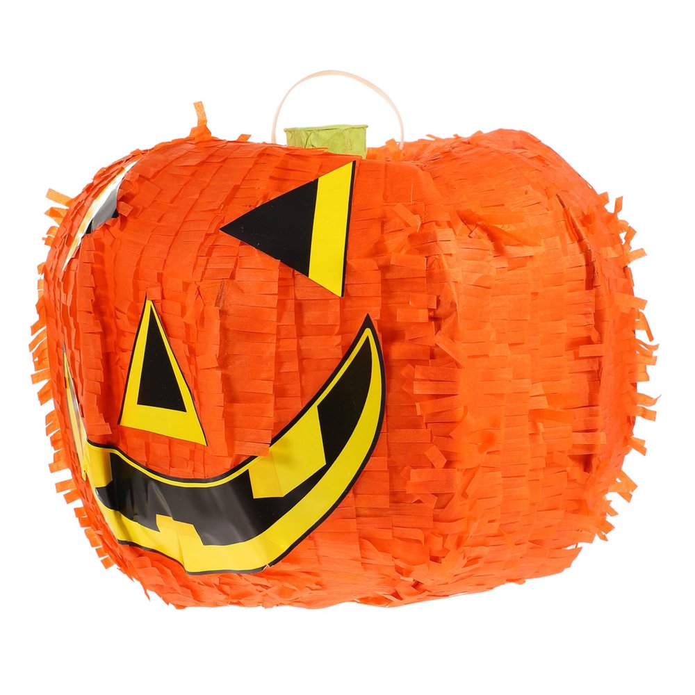 ULDIGI Big Piata Halloween Pumpkin Design Pinata Hanging Decor Filled Plaything Safe Paper Material Adornment