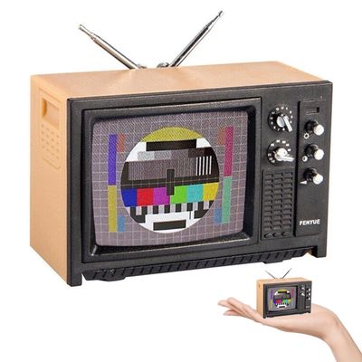 1 12 Scale Dollhouse Accessories, Plastic Vintage Mini Dollhouse Accessories TV, DIY Miniature for Decoration, Gift for Lovers