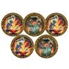 5Pcs Zinc Alloy Dual-Sided Challenge Coin - Strongest Steel in Dungeon Fire 3D Relief Sculpture, Neon & Metallic Art, 1.574in Diameter Collectible view 1