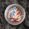 5Pcs Zinc Alloy Dual-Sided Challenge Coin - Strongest Steel in Dungeon Fire 3D Relief Sculpture, Neon & Metallic Art, 1.574in Diameter Collectible view 4