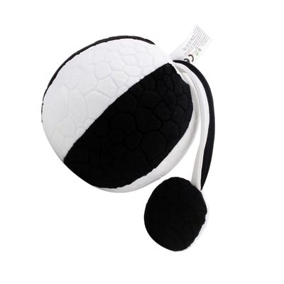 Milisten Black and White Trainer Ball for Eyesight Development Early Visual Training Toy for Months with Inner Bell Sound to Attract Attention
