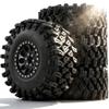 4PCS 2.2'' Metal Beadlock Wheels and Crawler Tires for 1:10 Scale Rock Crawler Car Axial SCX10 90047 D90 TF2 Tamiya CC01 Traxxas TRX4 Redcat Gen8 Everest Gen7 Pro (1) view 1