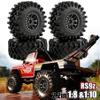 4PCS 2.2'' Metal Beadlock Wheels and Crawler Tires for 1:10 Scale Rock Crawler Car Axial SCX10 90047 D90 TF2 Tamiya CC01 Traxxas TRX4 Redcat Gen8 Everest Gen7 Pro (1) view 2