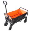Mini Folding Wagon GShopping Beach Cart (Black+Yellow) view 1