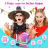 Kinglucky Mini Karaoke Machine for Kids, 2025 TOP Birthday Gifts Ideas for 3-12 Year Old Girls, Christmas Party Gifts Kids' Personal Video Players Accessories with 2 Wireless Microphones - Rose Pink view 2