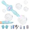 Elastic Bubble Fog Wand, Fog Bubble Machine for Kids, STEM Toy & Science Experiment Kit for Kids, Birthday Gift for 6 Year Old Girl/Boy, Magic Bubble Blower with Lights and Music (Blue) view 1