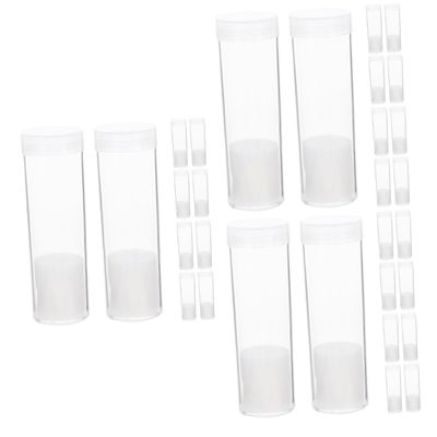 ARTIBETTER 30pcs Storage Tubes Holder for Collectibles Clear Storage Containers for -Term Use
