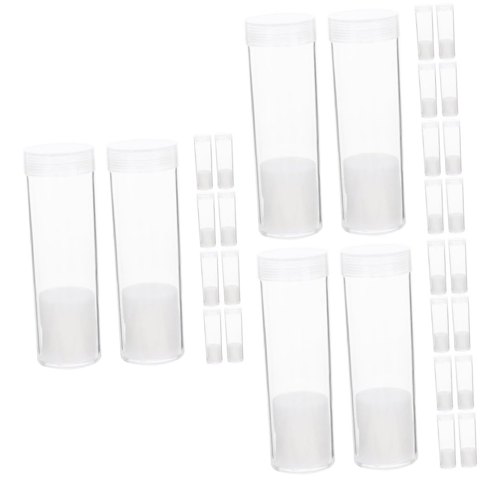 ARTIBETTER 30pcs Storage Tubes Holder for Collectibles Clear Storage Containers for -Term Use