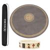 XSMYdpUS Mahjong Mat Round Table Mat Sound Insulation and Noise Reduction Thickened Anti Slip Tablecloth Desktop Protection Mat(Gray,140cm/55in) view 1
