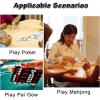 XSMYdpUS Mahjong Mat Round Table Mat Sound Insulation and Noise Reduction Thickened Anti Slip Tablecloth Desktop Protection Mat(Gray,140cm/55in) view 4