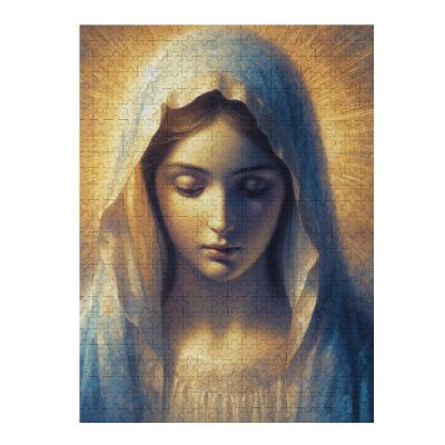 Virgin Mary 500 Piece Beautifully Illustrated Puzzle Thick Sturdy Pieces Fun and Challenging Activity for Adults Makes A Wonderful Gift!