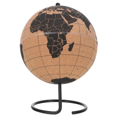 Abaodam Desktop World Globe Decor Nordic Cork Globe for Office Home Study Unique Craft Decoration for Learning Decoration