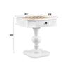 White Game Table view 2