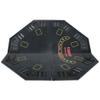 48" Folding Poker Tabletop for 8 Player Texas Holdem Octagon Casino Game Portable Layout Mat Black view 4