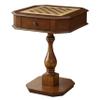 Cherry Game Table with 2 Drawer view 1